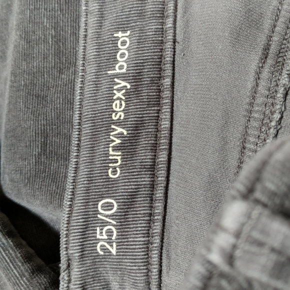 Ann Taylor Loft Curvy Sexy Boot Women's Size 0 Gray Corduroy Pants - Picture 5 of 8